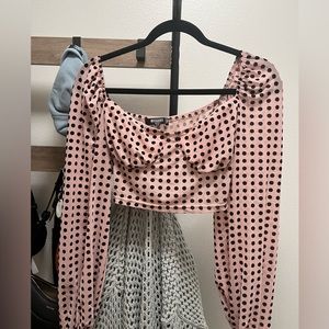Miss guided - Polka dot crop top